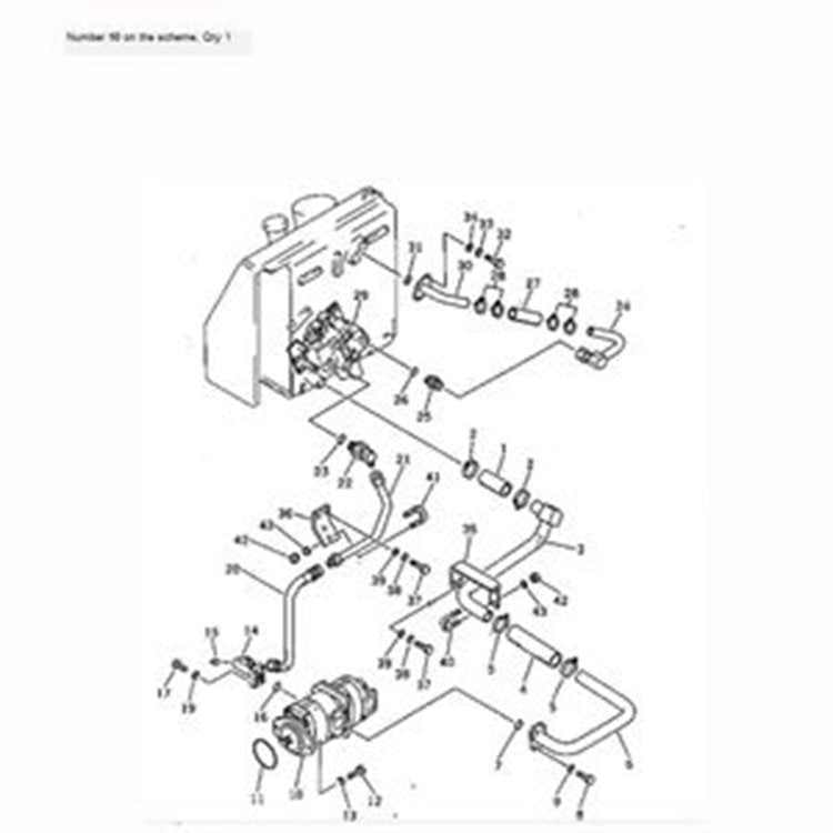 For Komatsu Bulldozer D40AM-3 D40F-3 D40P-3 D40A-5 D40A-3 Hydraulic Pump 705-52-21000