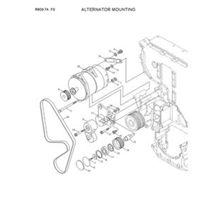 For Hyundai R800-7A FS R800LC-9 R800LC-7A R800LC-9 FS Alternator 3400698