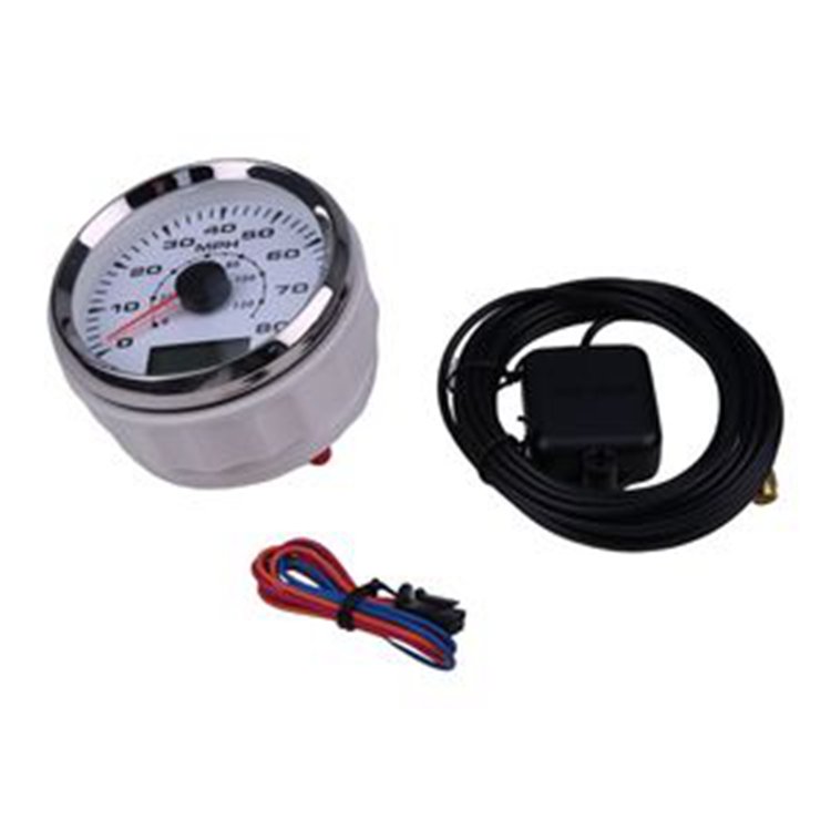 85mm 12V 24V Universal GPS Speedometer Odometer 80MPH 120KM/H with ODO COG Trip 7 Backlights