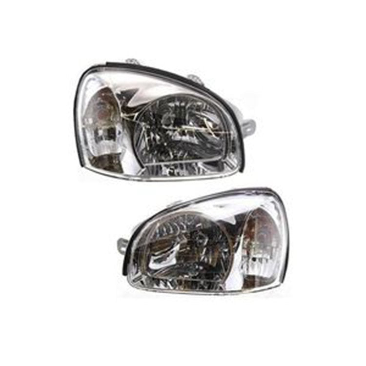 Left and Right Pair Set Headlamps HY2502121 HY2503121 for Hyundai Santa Fe 2001-2003