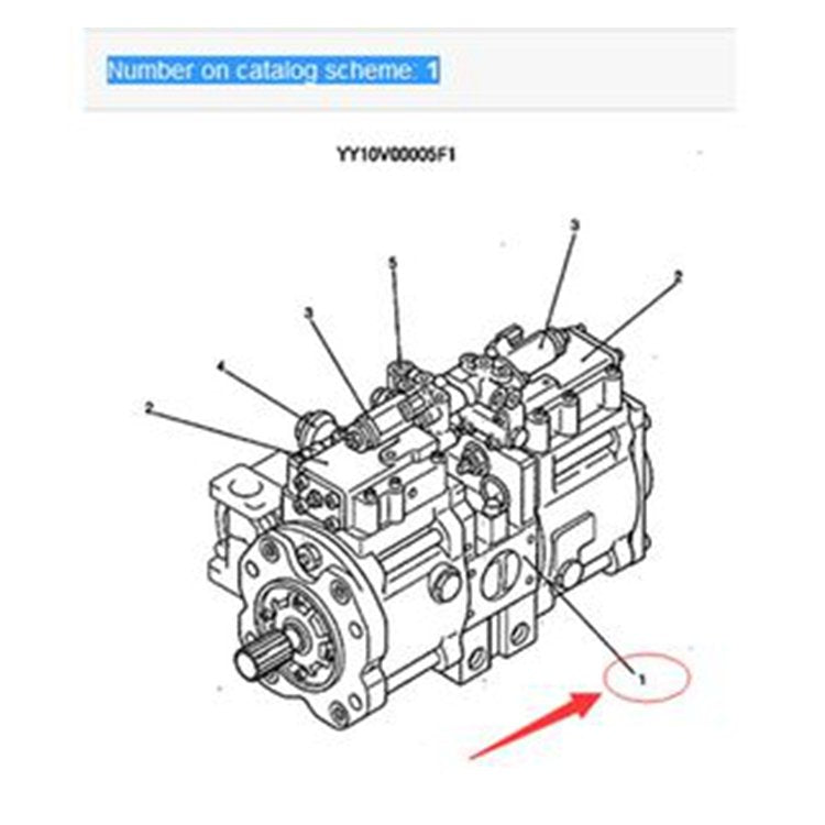 Hydraulic Main Pump YN10V00023F1 for Kobelco SK200-6ES SK200LC-6ES SK210LC-6E Excavator