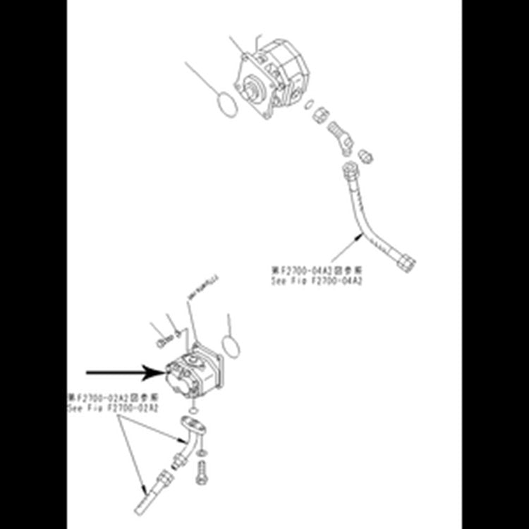 For Komatsu Pipelayer D355C-3 Mission Pump Ass'y 07434-72902