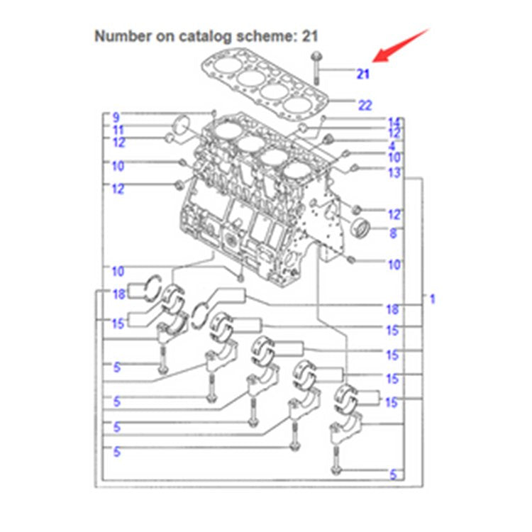 Bolt YM119174-01200 for Komatsu PC110R-1 PC95R-2 PW110R-1 PW95R-2 Excavator