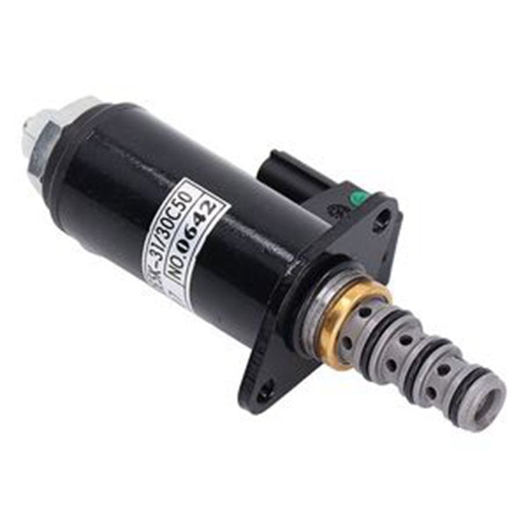 24V Solenoid Valve KDRDE5K-31/30C50-140-T for Sany SY215C-9 SY225C-9 SY235C-9 Kobelco SK200-5 SK210-8 SK260-8 Excavator