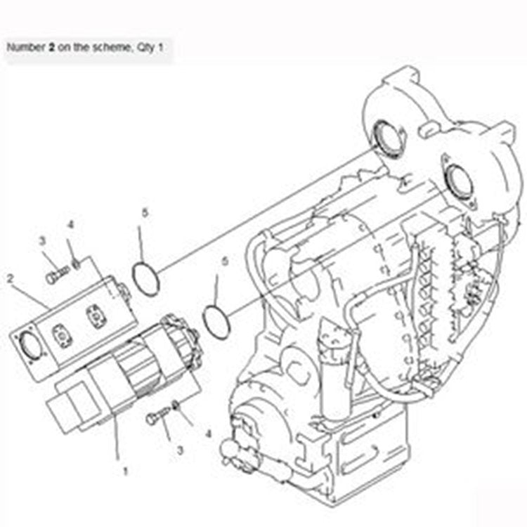 For Komatsu Wheel Loader WA470-5 WA450-5L Hydraulic Pump 705-51-30580