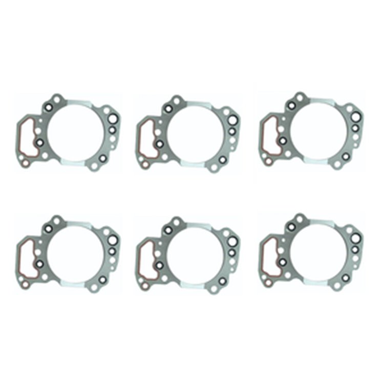 6 PCS Cylinder Head Gasket 6151-12-1810 for Komatsu Engine 6D125E-2 S6D125E-2 SA6D125E-2 SAA6D125E-2