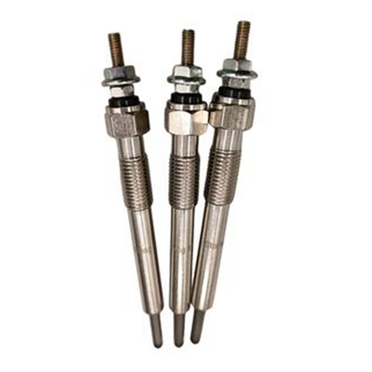 3 PCS Glow Plug for Yanmar 3TNE84 3TNE84T Komatsu 3D84E Engine