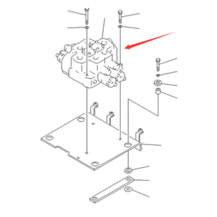 Control Valve 709-12-13100 709-12-13101 709-12-13102 for Komatsu WF450 WA450 WA450L WA470