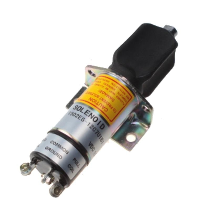 Diesel Stop Solenoid 1500-1000 1502Es-12C7U1B1 Es1502C-12V T20 With 3 Terminals For Woodward 1500 Series 12V