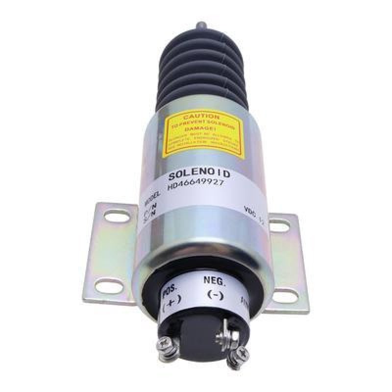 Diesel Stop Solenoid 2300-1503 2370-12E2U1B2A With 3 Terminals For Woodward 2370 Series