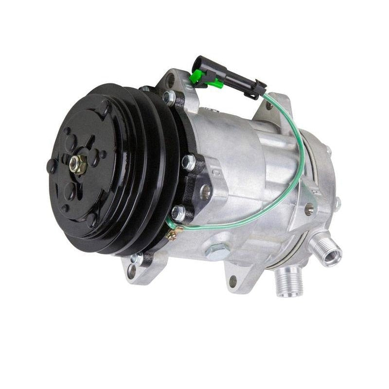 New A/C Compressor 11007857 24V 132Mm For Volvo Vi Truck Wheel Loaders Sd7H15 Sd709 Ec280 Ec340 Ec390 El70C L120C