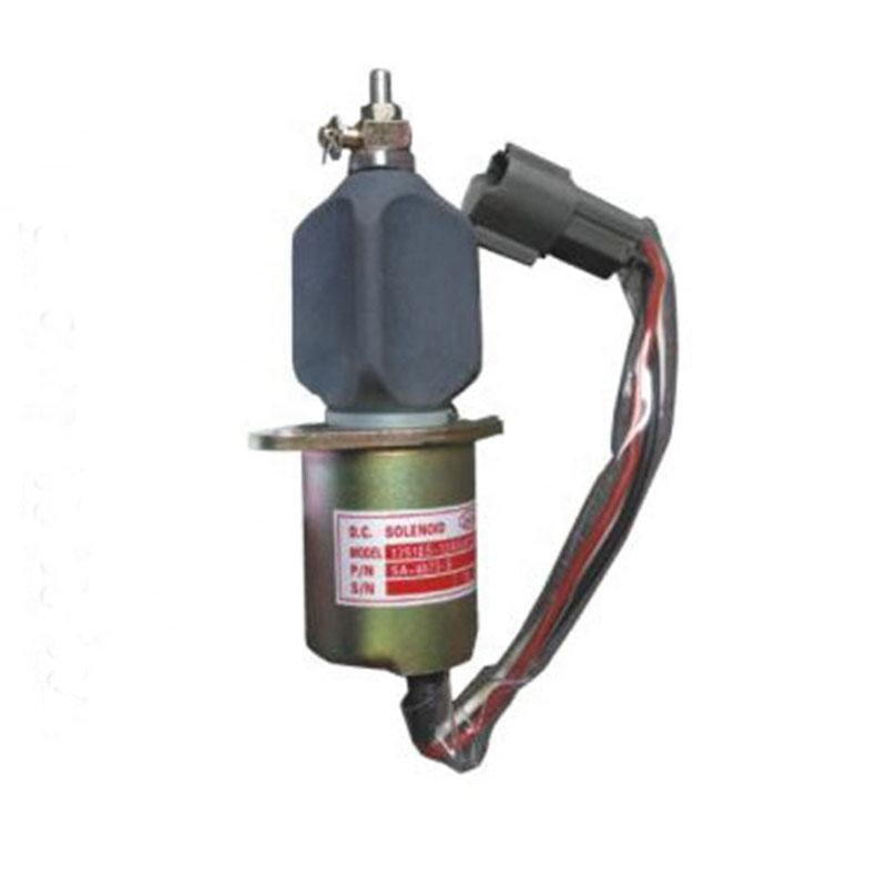 Replacement 1751-246Uibis5A 12V Fuel Flameout Stop Solenoid Switch For Caterpillar Cat Excavator E200B