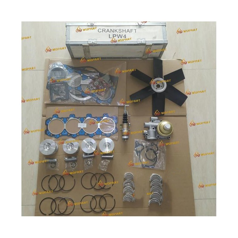 Replacement New Full Overhaul Repair Kit For Lister Petter Lpw4 4 Cylinder Diesel Engine