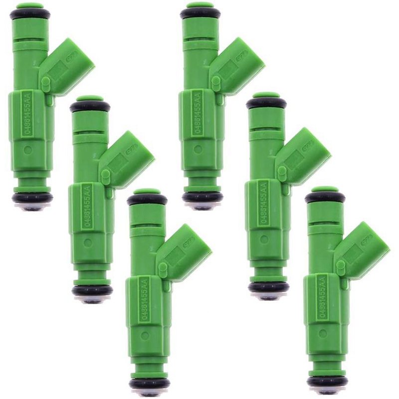 Set Of 6 Oem Bosch 0280156007 Fuel Injectors For Dodge Caravan Chrysler V6 3.3L