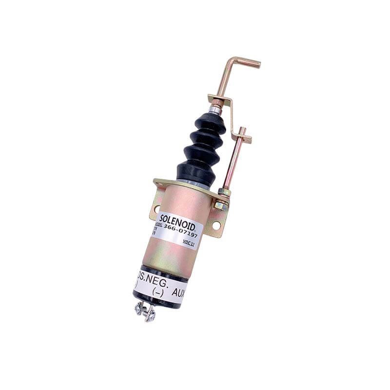 Stop Solenoid 1502-12C2U2B2S1 Sa3405T-12 For Syncro-Start Lister Petter 12V With 2 Terminals